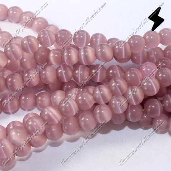 glass cat eyes beads strand 4/6/8/10/12mm, lt purple, about 15 inch longer