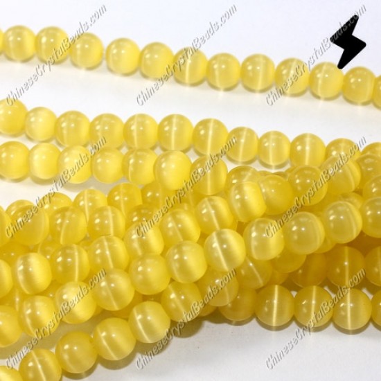glass cat eyes beads strand 4/6/8/10/12mm, sun, about 15 inch longer