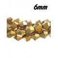 6mm Bicone Crystal Beads