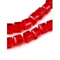 8mm Crystal Cube beads