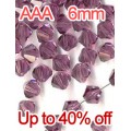 AAA 6mm bicone crystal beads