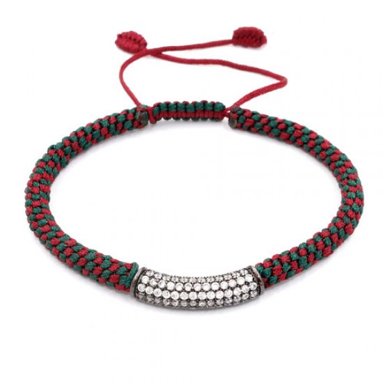 Handmade bracelet Cubic Zirconia Pave Beads bracelet(only 1 strand)
