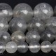 Genuine Natural Gray Crystal Quartz Loose Beads Round Shape 6mm 8mm 10mm 12mm 14mm 15.5inch