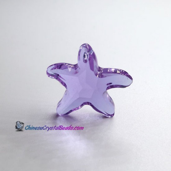 Crystal Starfish Pendant Alexandrite(Color Changing) Charm Necklace pendant, 30mm