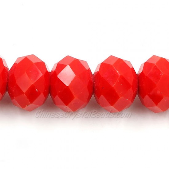 Chinese Rondelle Crystal Beads, Red Velvet, 10x14mm ,20 beads