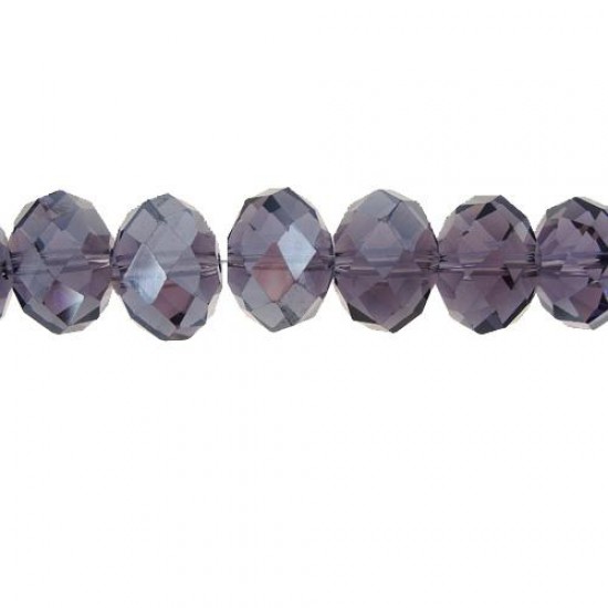 chinese crystal Rondelle Bead Strand, Violet, 10x14mm ,20 beads
