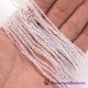 1.7x2.5mm rondelle crystal beads, half clear AB, 190Pcs