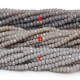1.7x2.5mm rondelle crystal beads, opaque gray A, 190Pcs