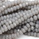 1.7x2.5mm rondelle crystal beads, opaque gray C, 190Pcs