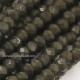 1.7x2.5mm rondelle crystal beads, opaque dark tea, 190Pcs