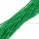 1.7x2.5mm rondelle crystal beads, opaque green, 190Pcs