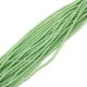 1.7x2.5mm rondelle crystal beads, opaque light green, 190Pcs