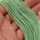 1.7x2.5mm rondelle crystal beads, opaque light green, 190Pcs