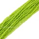 1.7x2.5mm rondelle crystal beads, opaque Olive green, 190Pcs