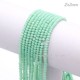 130Pcs 2x3mm Chinese Rondelle Crystal Beads Strand,  lt Turquoise