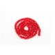 130Pcs 2x3mm Chinese Rondelle Crystal Beads, Siam