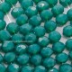 130Pcs 2x3mm Chinese Rondelle Crystal Beads,  opaque emerald