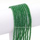 130Pcs 2x3mm Chinese Rondelle Crystal Beads,  opaque green