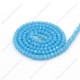 130Pcs 2x3mm Chinese Rondelle Crystal Beads, opaque aqua