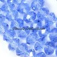 130Pcs 3x4mm Chinese rondelle crystal beads, light Sapphire, 3x4mm