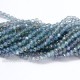 130Pcs  3x4mm Chinese Rondelle Crystal Beads green light