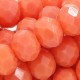 130Pcs 3x4mm Chinese Rondelle Crystal Beads, opaque coral