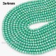 130Pcs 3x4mm Chinese Rondelle Crystal Beads Strand, Turquoise 3 AB