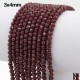 130Pcs opaque maroon velvet 3x4mm chinese crystal  Rondelle Beads