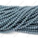 130Pcs 3x4mm Chinese rondelle crystal beads, opaque gray