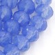 95Pcs 4x6mm opal med blue Chinese Rondelle Crystal Beads