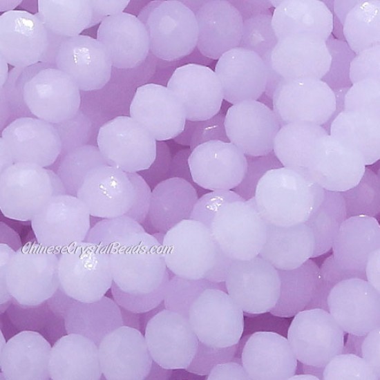 4x6mm Chinese Rondelle Crystal Beads Strand, Alexandrite jade(Color Changing) about 95 Pcs