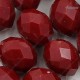 4x6mm Dark Red Velvet Chinese Rondelle Crystal Beads about 95 beads