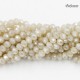 4x6mm Chinese Rondelle Crystal Beads, opaque beige light about 95 Pcs