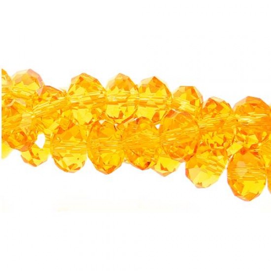 4x6mm Sun Chinese Rondelle Crystal Beads about 95 beads