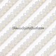 Chinese white opal crystal rondelle bead strand, 6x8mm , about 70 beads