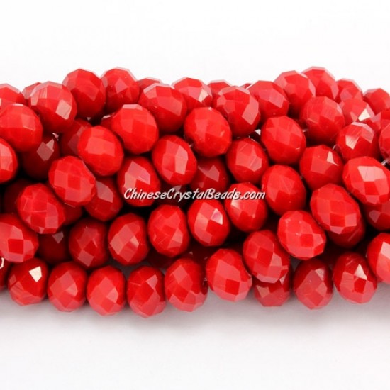 chinese crystal Rondelle Bead Long Strand, Red Velvet, 6x8mm , about 70 beads