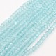 6x8mm rondelle crystal beads, paint aque color, 70 beads