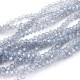 chinese crystal  Rondelle Beads, 6x8mm, blue gray light, about 70 beads