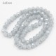 chinese crystal Rondelle Bead Strand,  gray and blue jade, 6x8mm , about 70 beads