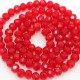 chinese crystal Rondelle Bead Strand, Siam, 6x8mm , about 70 beads