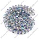 chinese crystal Long Rondelle Bead Strand, transparently blue light, 6x8mm ,about 70 beads