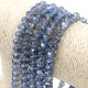 chinese crystal Long rondelle beads, 6x8mm, Magic Blue, about 70 beads
