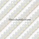 70Pcs 8x10mm Chinese white opal crystal rondelle bead strand