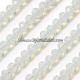 Chinese white opal crystal rondelle bead strand,9x12mm , about 36 beads