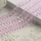 1.7x2.5mm light pink rondelle crystal beads 190Pcs