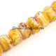 Millefiori Crystal faceted rondelle Beads, sun, 8x14mm, 20 beads