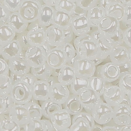 Glass Seed Beads, Round, about 2mm,  #29, opaque white, Sold By 30 gram per bag