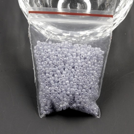 Glass Seed Beads, Round, about 2mm,  #34, opaque light Lilac, Sold By 30 gram per bag