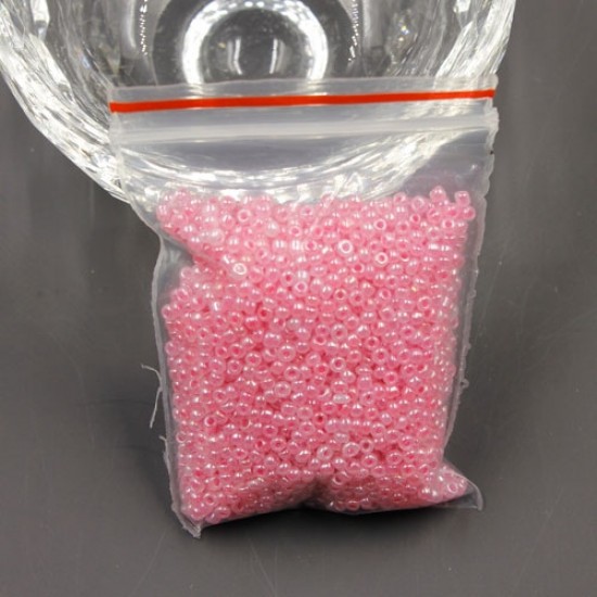 Glass Seed Beads, Round, about 2mm,  #36, opaque rosaline, Sold By 30 gram per bag