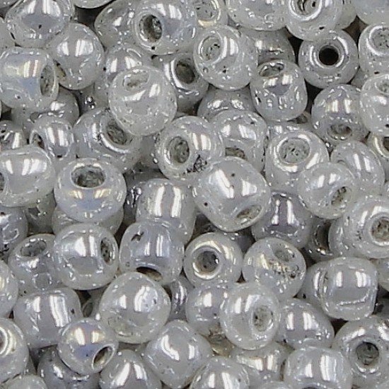 Glass Seed Beads,  about 2mm,  #40, opaque gray, Sold By 30 gram per bag